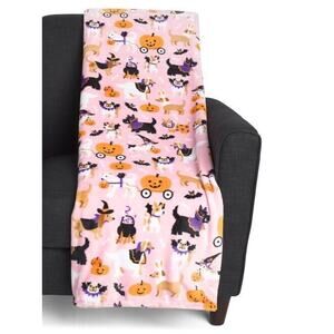 NOVOGRATZ Halloween Pink Costume Dogs Oversized Throw Blanket 60” x 70”